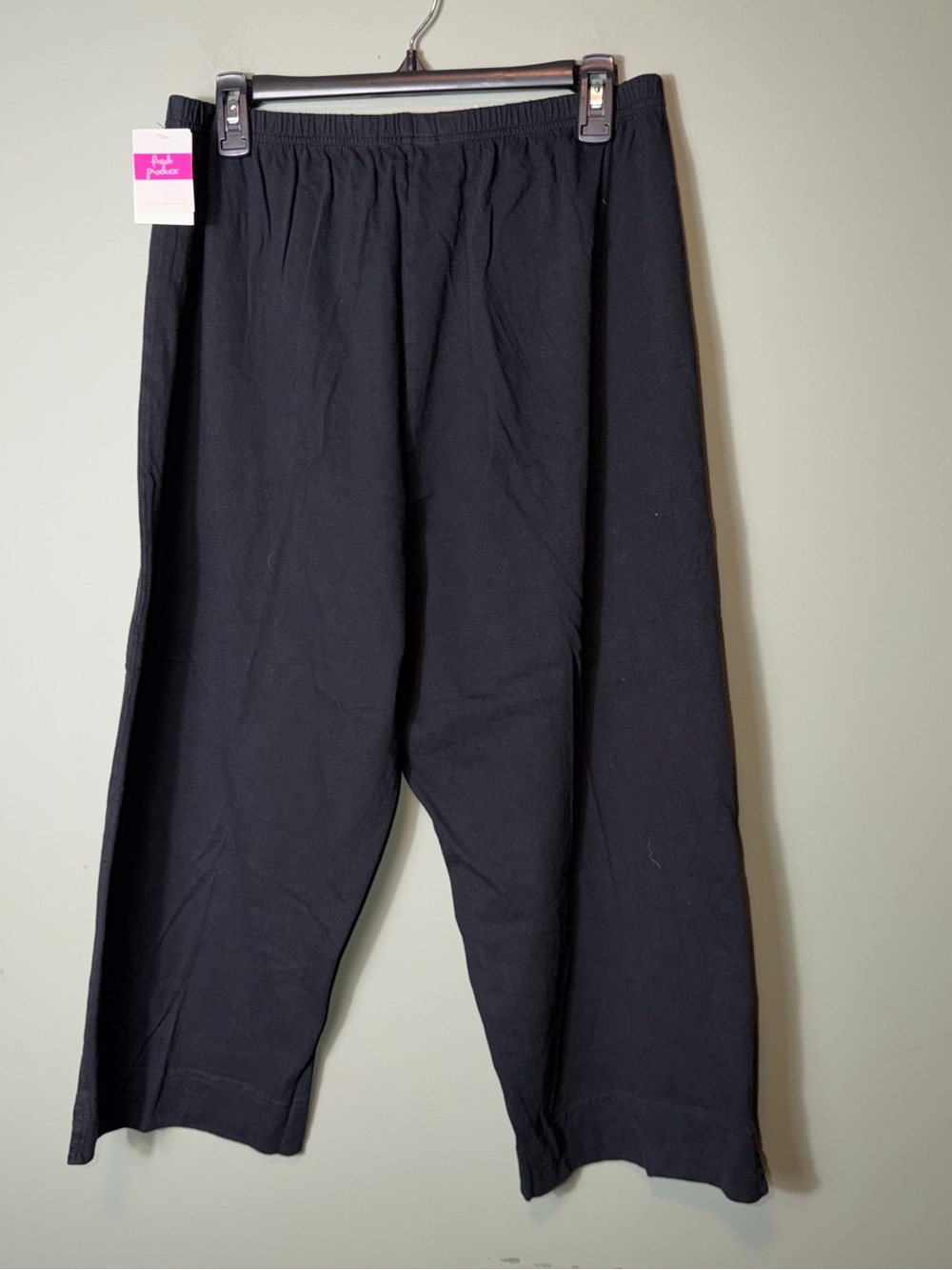 Fresh Produce Women’s New with Tags Black Pull On Jersey Capri XXL - Picture 5 of 5